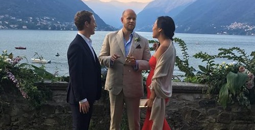Zuckerberg, cartolina dal lago di Como: “Qui per il matrimonio di Sofia e Daniel” (Ek, inventore di Spotify)