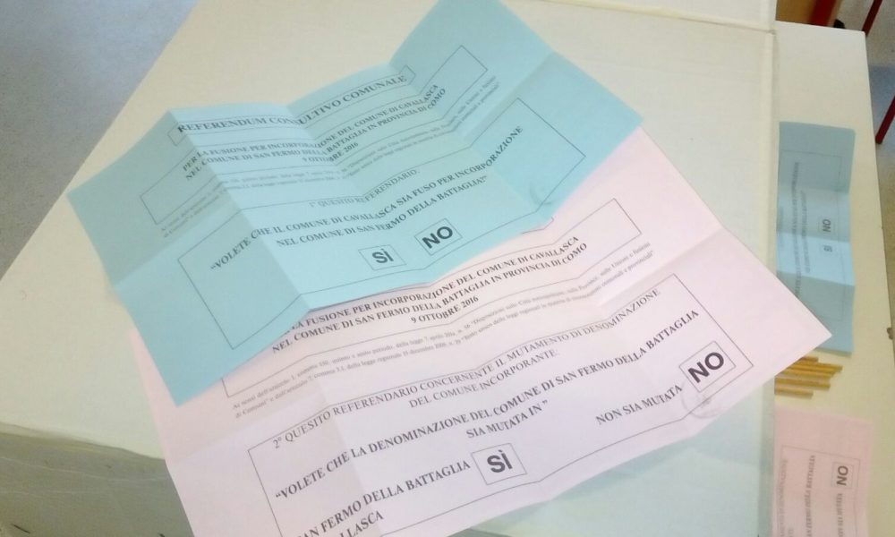 FUSIONE San Fermo Cavallasca, drammaticamente bassa l’affluenza: i dati