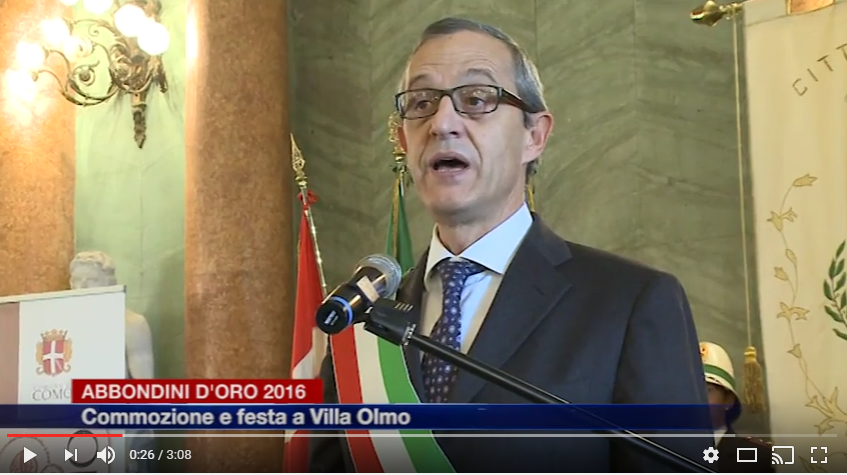 VIDEO Abbondini d’Oro 2016: a Villa Olmo emozione, commozione e memoria
