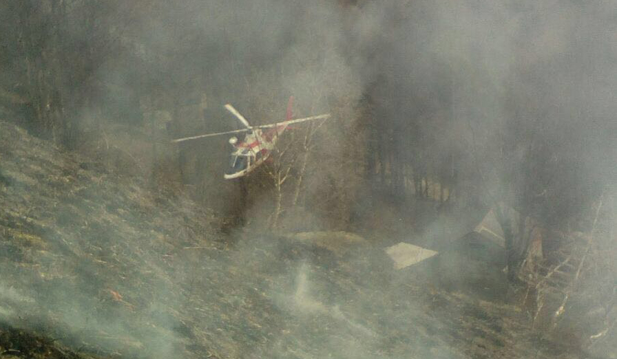 GALLERY Spenti i cinque focolai d’incendio scoppiati nei monti sopra Garzeno