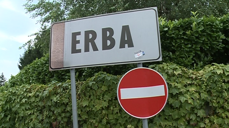 Erba, gazebo della Lega in corso XXV Aprile