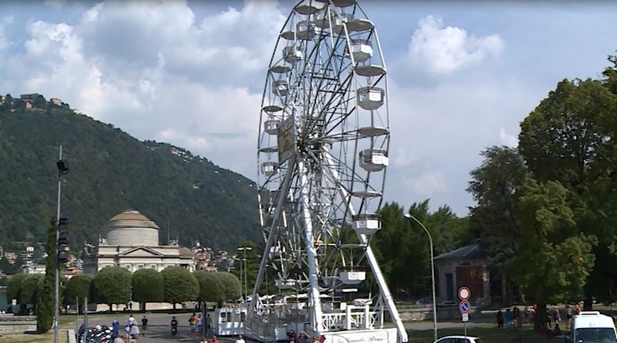 Giardini a lago, domenica alle 10 apre la ruota panoramica