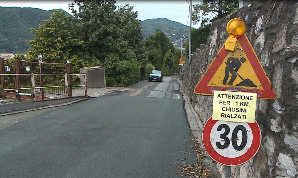 Lavori in città, terminata l’asfaltatura di via per Brunate