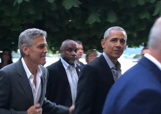 FOTOGALLERY – Michelle e Amal, George e Barack: Clooney e Obama sul lago