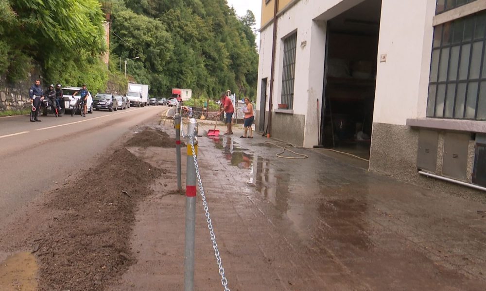 Maltempo, frane e disagi sulla Regina. Allagamenti a Laglio e Argegno, chiusa la funivia di Pigra