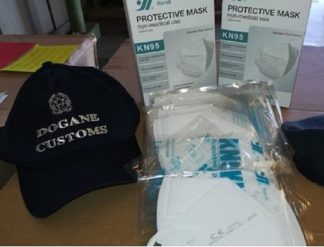 Cinquemila mascherine non in regola bloccate dall’Agenzia delle Dogane e distrutte