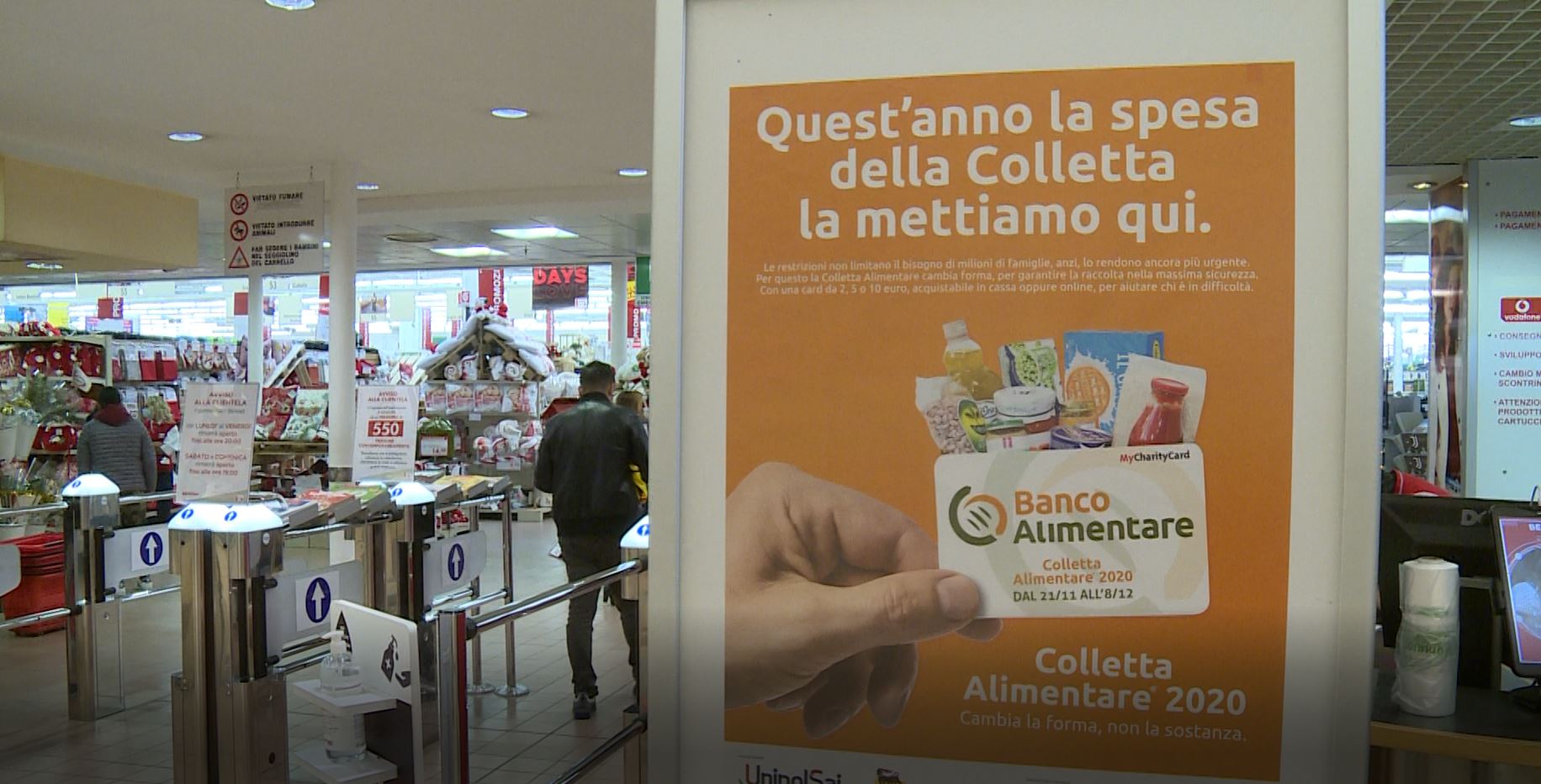 Colletta Alimentare 2020, donazioni con l’acquisto delle card nei supermercati fino all’8 dicembre