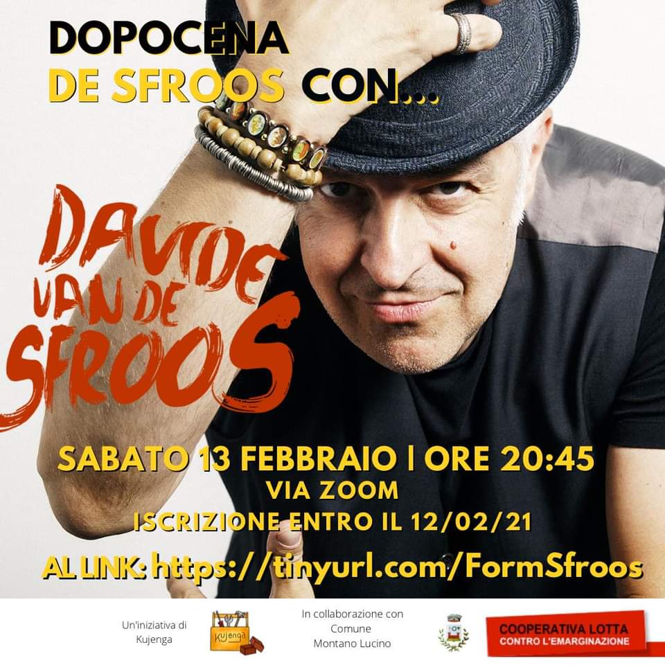 Musica, sabato una serata di racconti con Davide Van De Sfroos