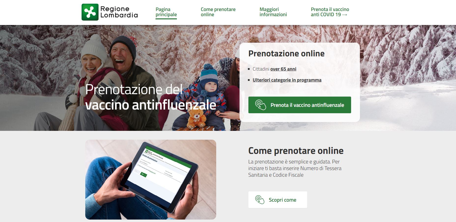 Vaccino antinfluenzale, da domani prenotazioni per i bambini