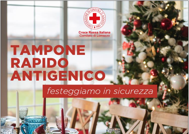 “Festeggiamo in sicurezza”: i tamponi gratuiti della Croce Rossa di Lomazzo