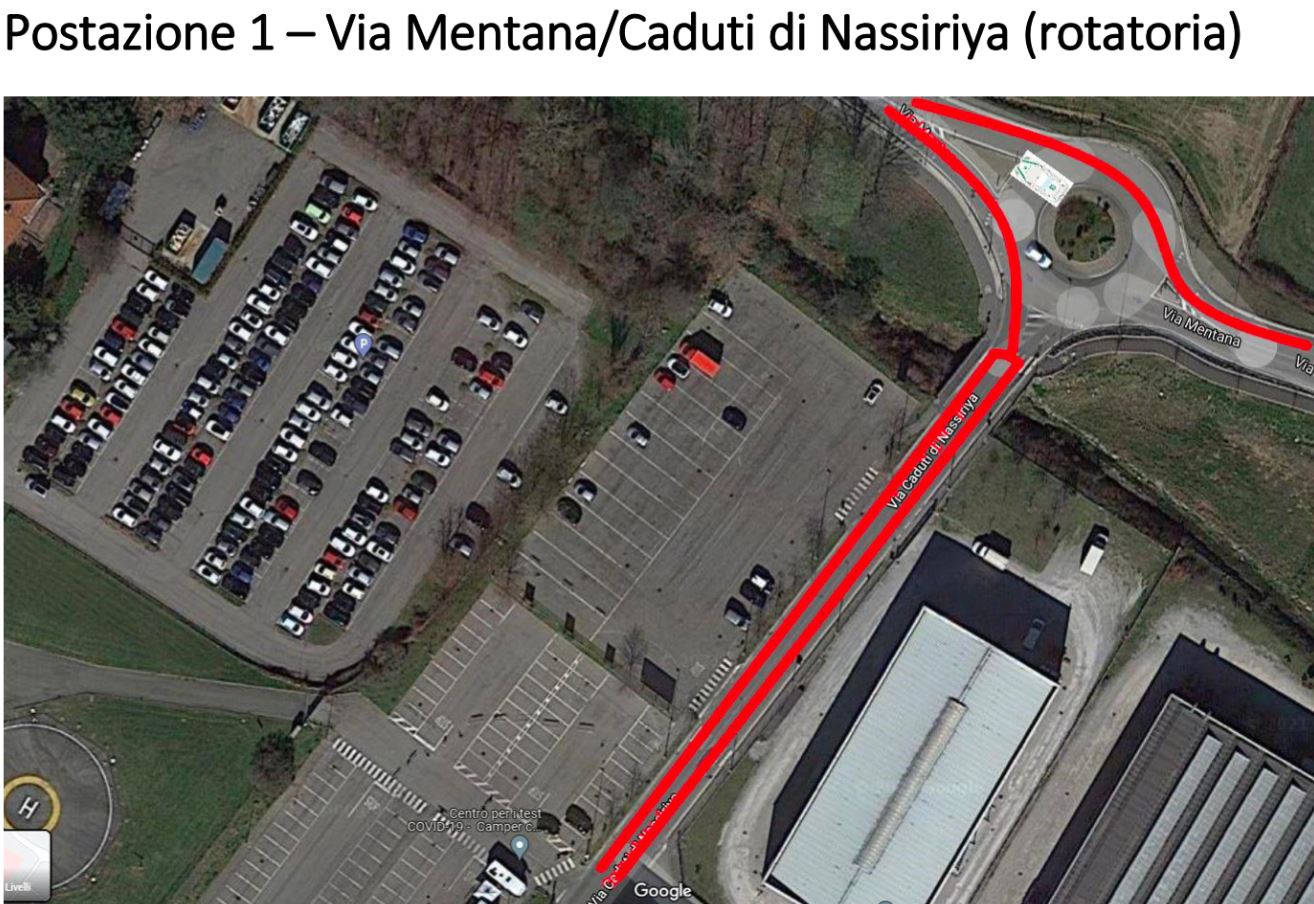 Traffico in tilt per i tamponi anche a Cantù, cambia la viabilità