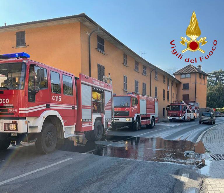 Incendio in un appartamento a Domaso