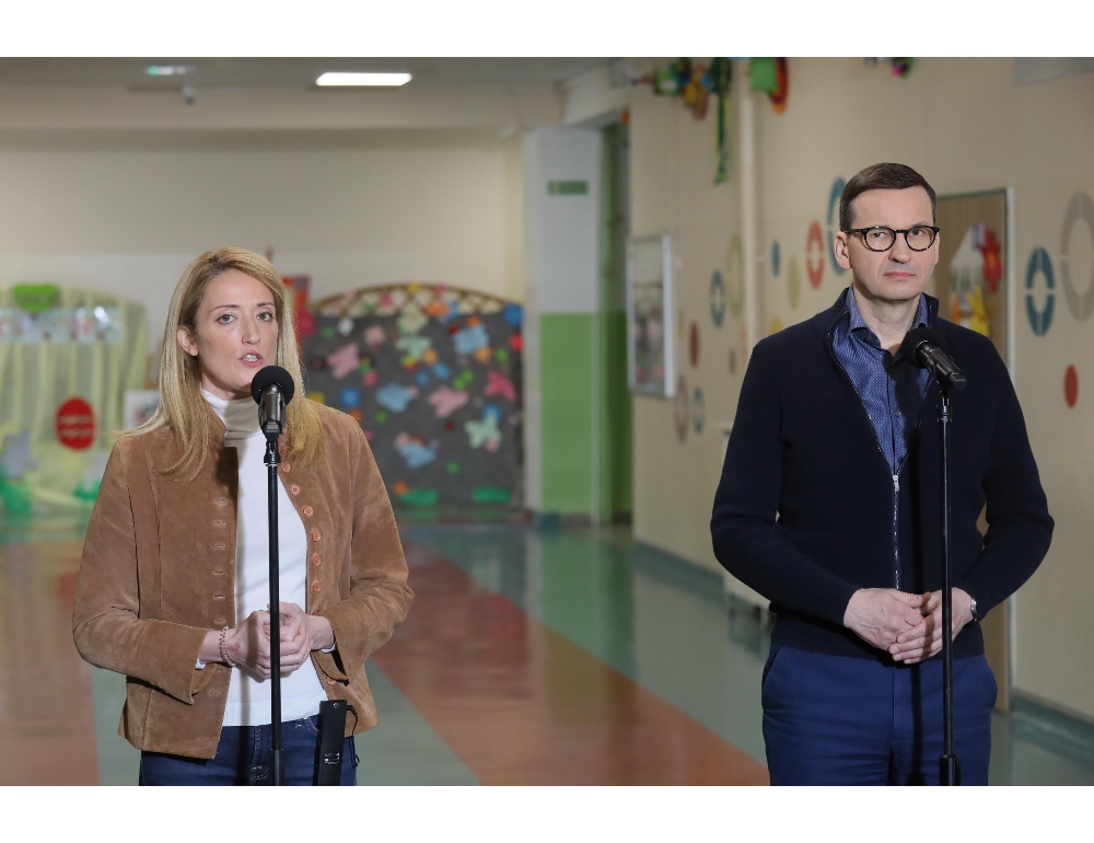 Metsola, urgenti più risorse per accoglienza rifugiati