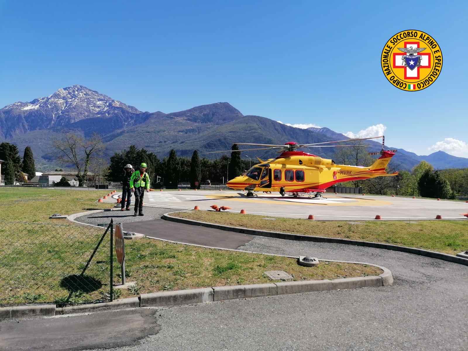 Escursionista ferito, intervento sui monti lariani