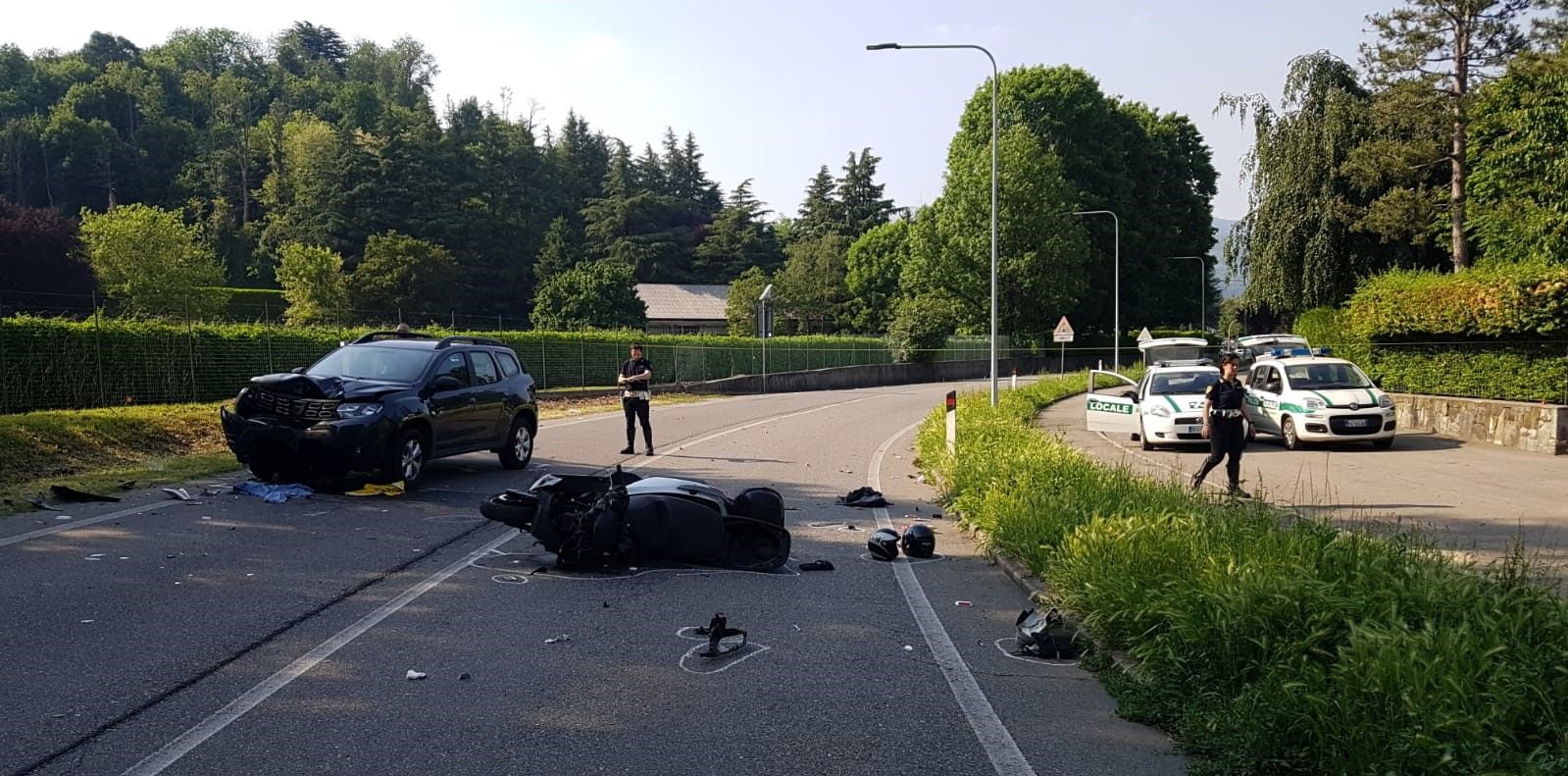 Incidente ad Anzano, motociclista molto grave