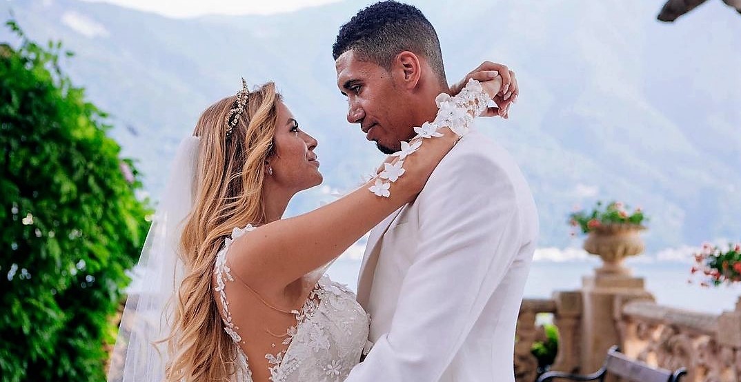 Matrimonio sul Lario, la foto di Chris Smalling