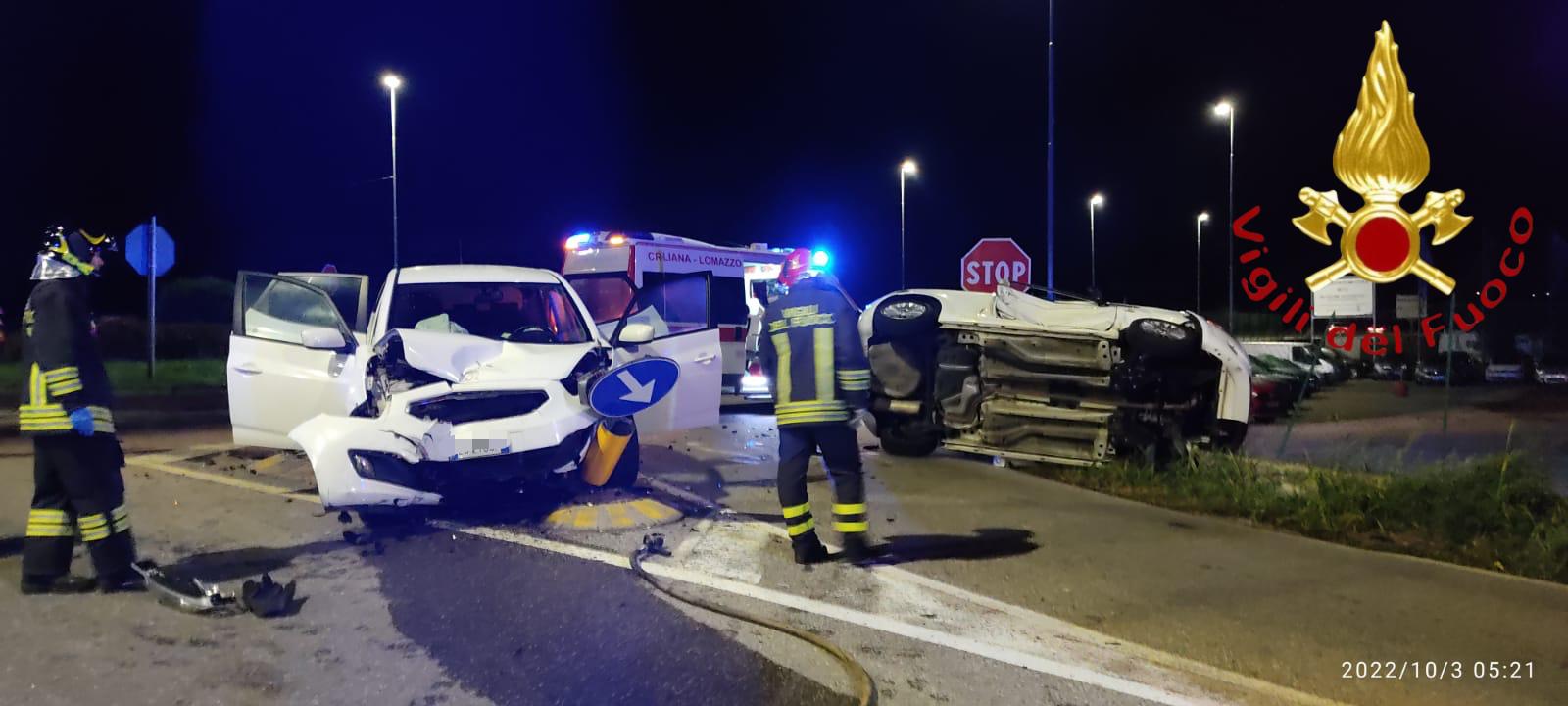 Incidente a Cirimido, scontro tra due auto. Ferita una donna