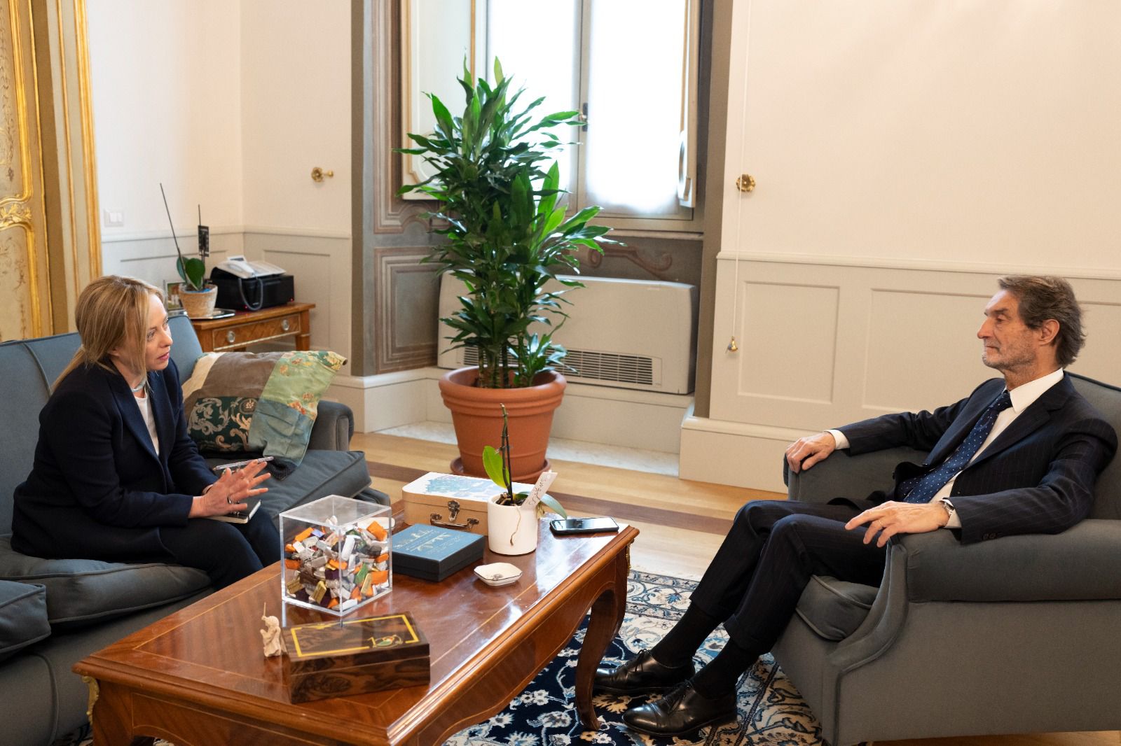 Fontana incontra la premier Meloni: “Siccità, priorità principale”