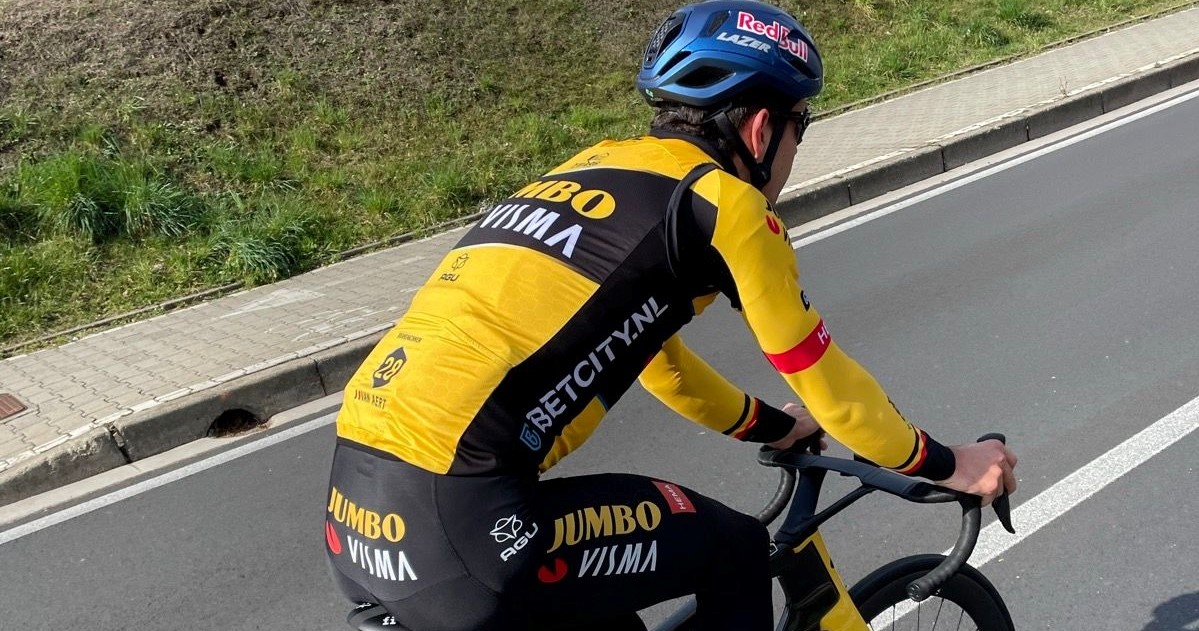 Wout van Aert, allenamento da dimenticare nel Comasco