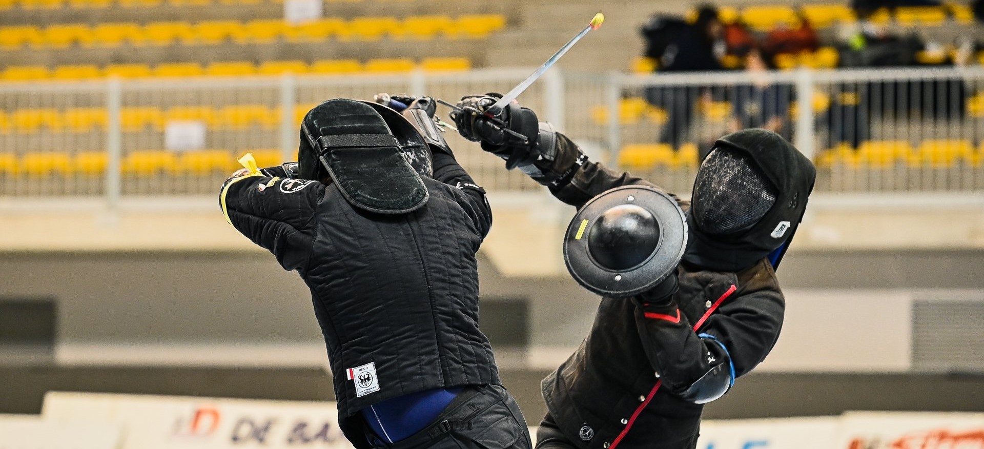 Esibizione di scherma alle Terme Romane di viale Lecco