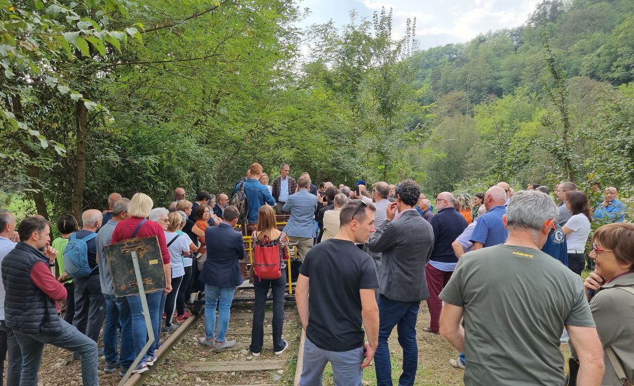 Ferrovia della Valmorea, il primo viaggio sperimentale con un ferrociclo