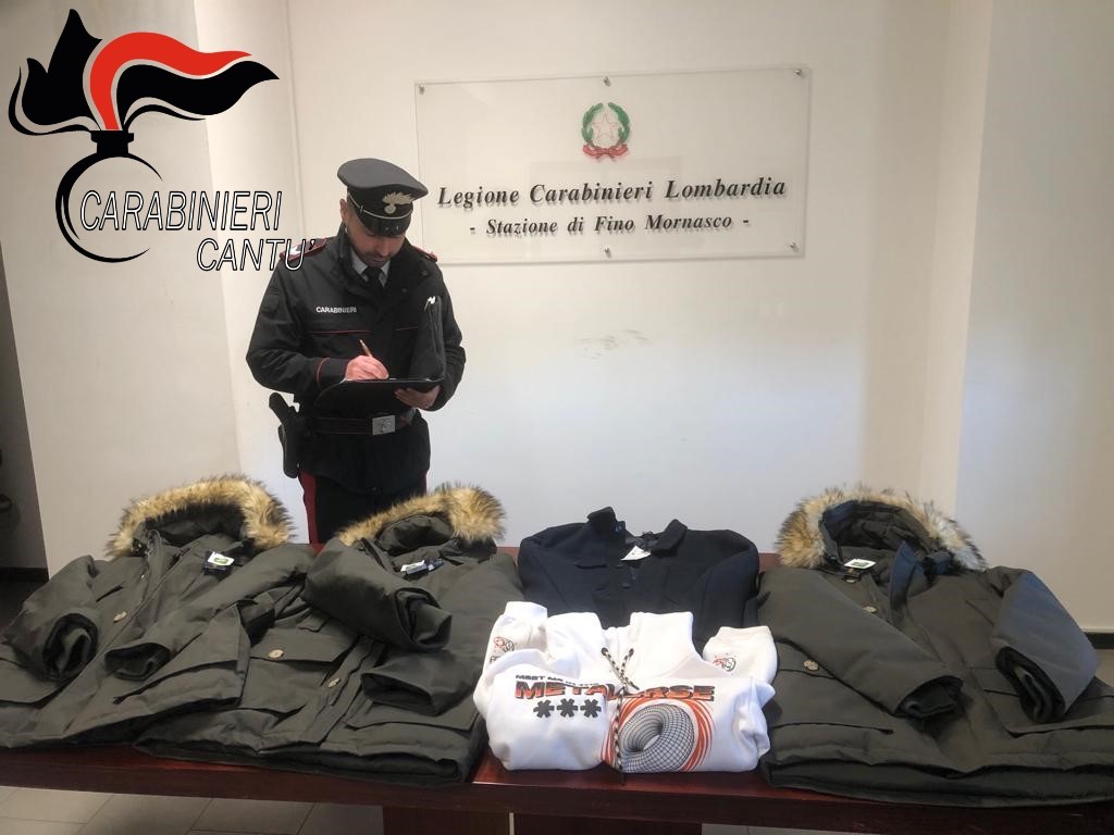 Boschi di Fino Mornasco: nel bivacco della droga 400 euro di merce rubata