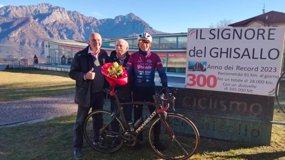 Porcini “signore del Ghisallo”: 300 scalate in bici nel 2023