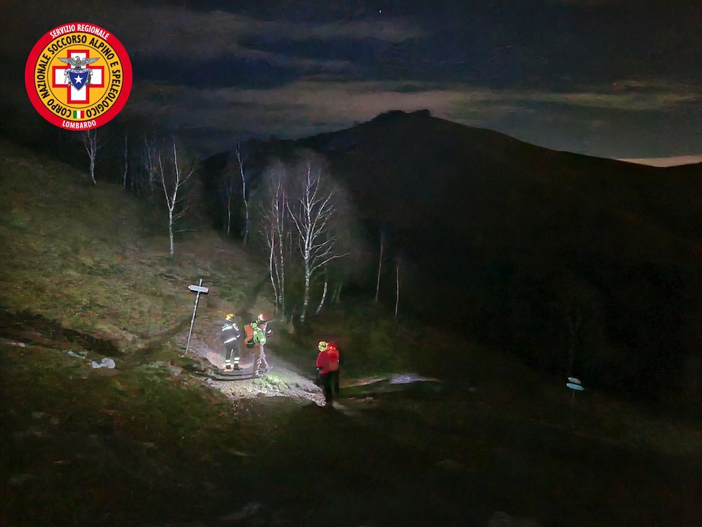 Operazione del Soccorso Alpino sul Monte Bolettone