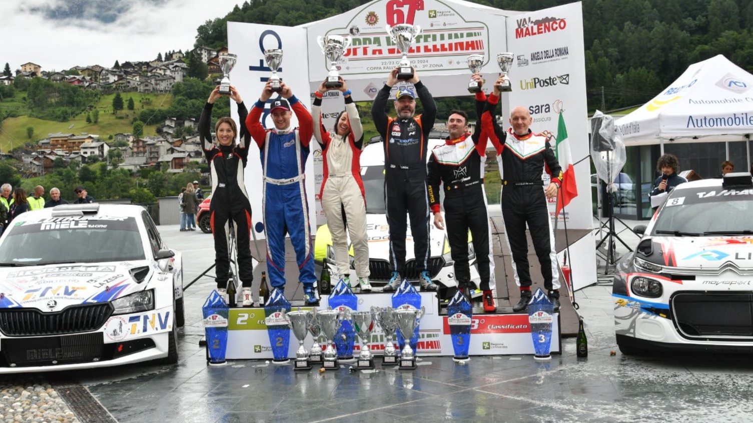 Rally Coppa Valtellina, vince Rossetti. Silva migliore comasco