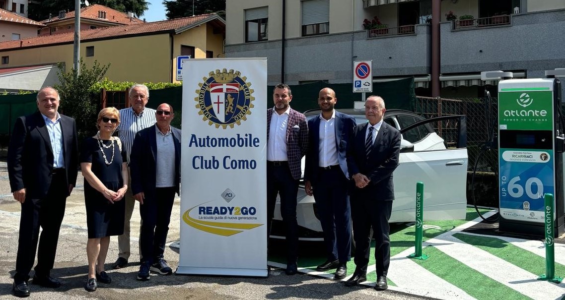 Ricarica elettrica, colonnine a Olgiate in collaborazione con Aci Como
