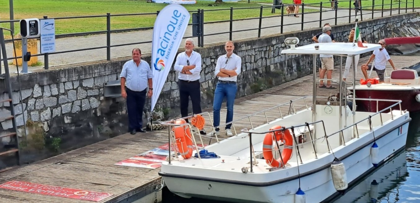 Gera Lario, nuova stazione di ricarica per barche elettriche
