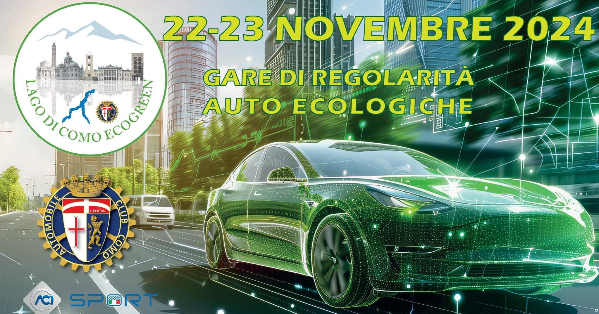 Lago di Como Ecogreen, gare di regolarità per auto ecologiche