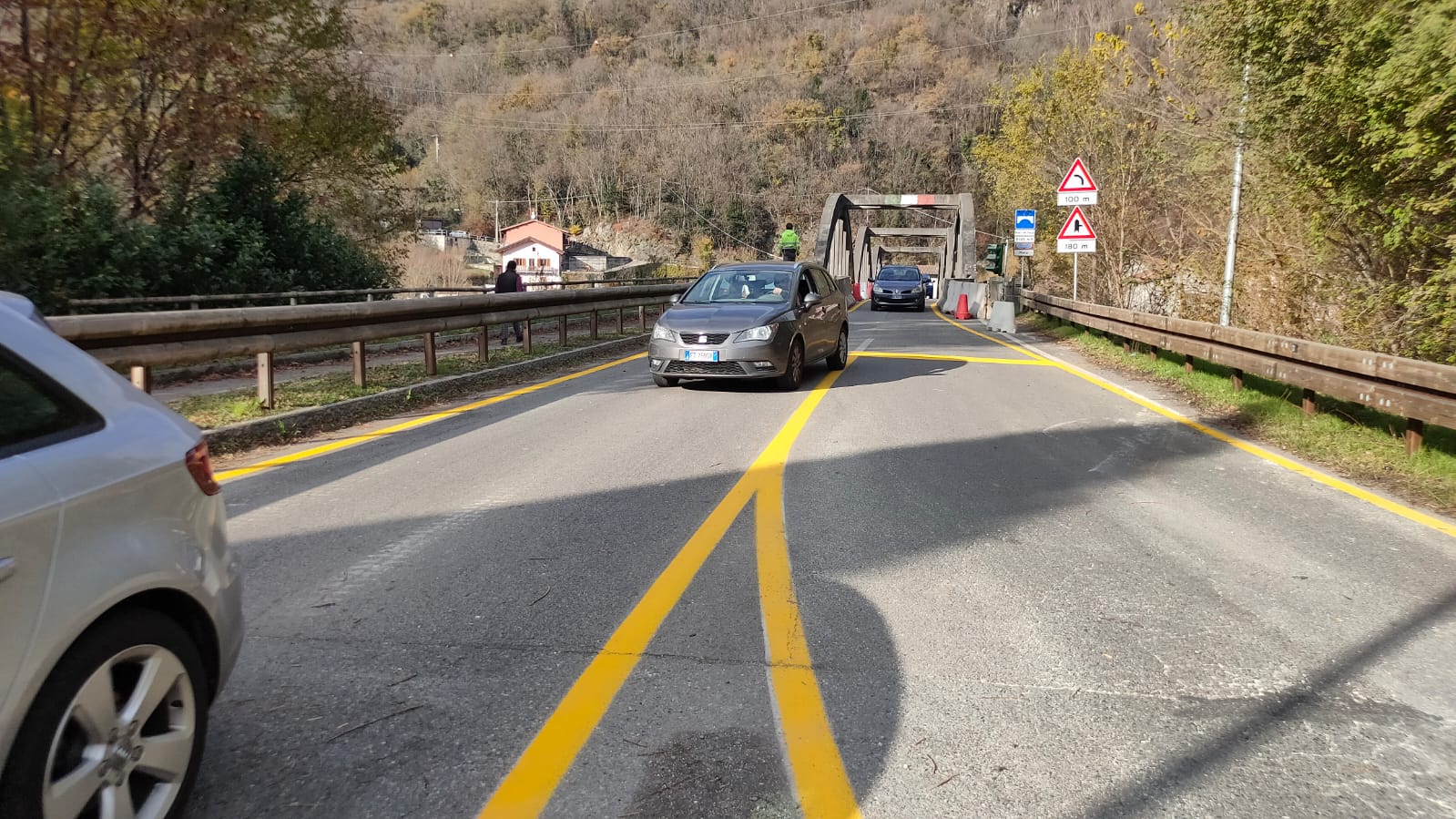 Riaperto il ponte del Passo, senso unico alternato per le auto