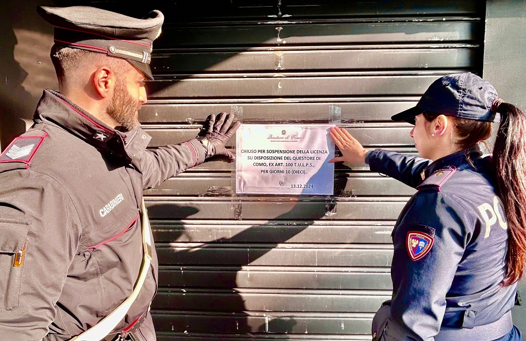 Episodi di violenza e problemi di ordine pubblico, chiusa per dieci giorni discoteca di Cermenate