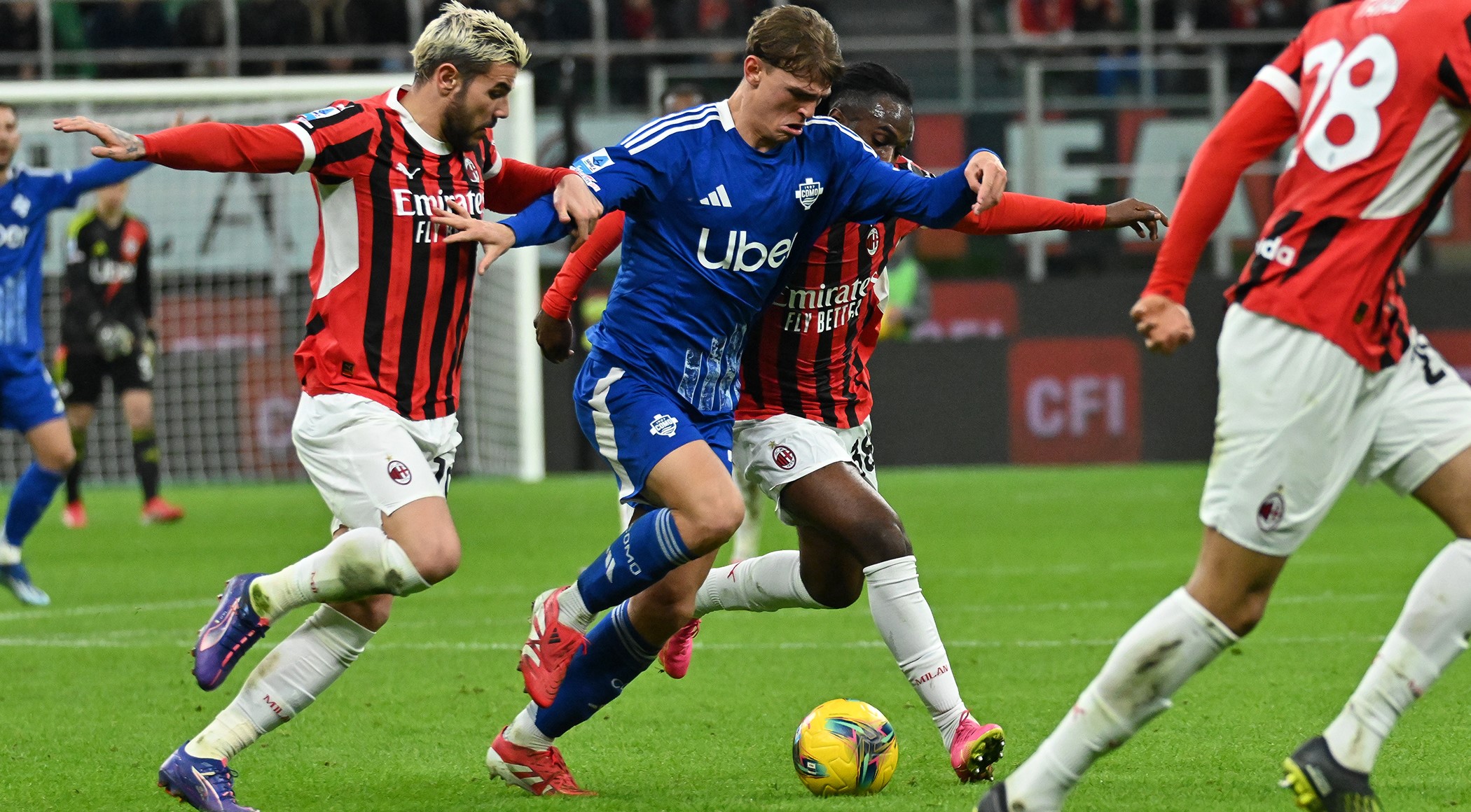 A San Siro un bel Como battuto per 2-1 dal Milan