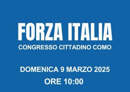 Como, domenica il Congresso cittadino di Forza Italia