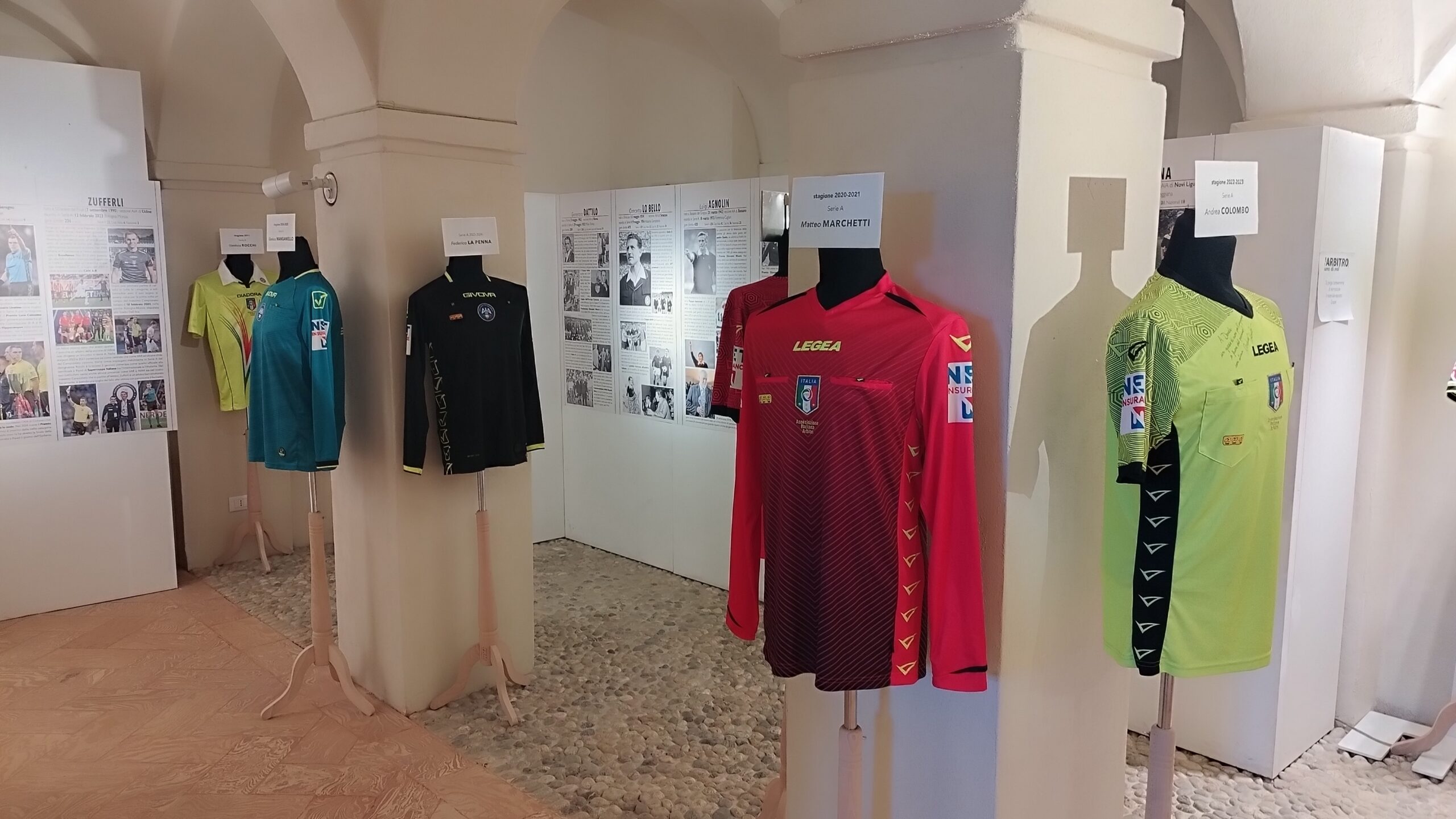Arbitri, maglie storiche in mostra ad Arcore