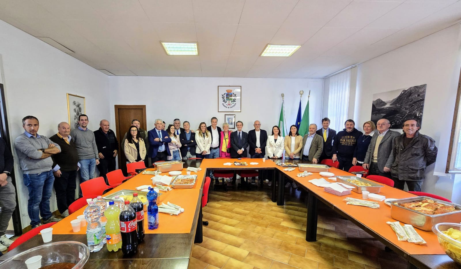 Il presidente Fontana in visita ai cantieri di Carlazzo e Menaggio