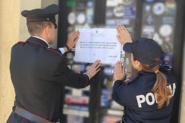 Faloppio, sospesa per 20 giorni la licenza di un bar
