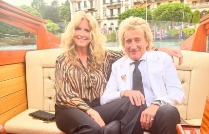 Rod Stewart e la moglie innamorati del Lago di Como
