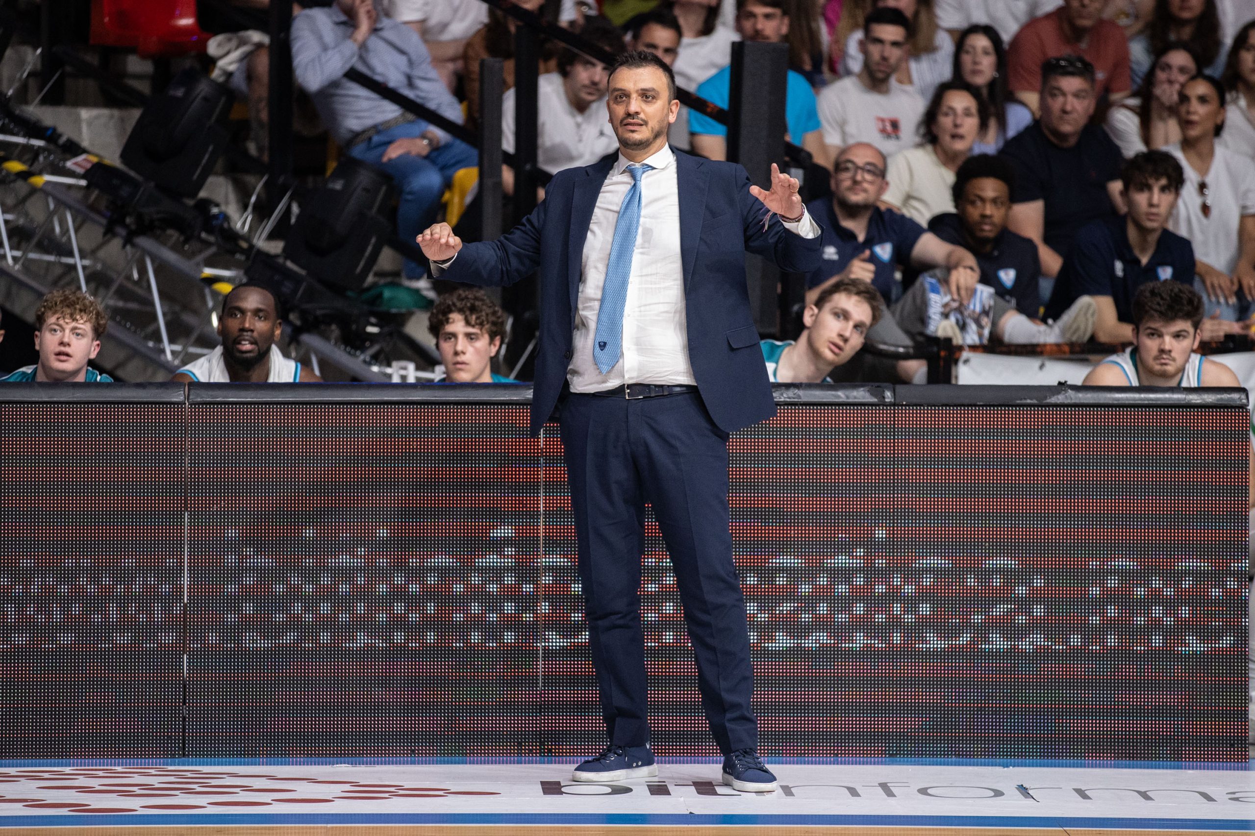 Pallacanestro Cantù, coach Brienza dopo Gara 1: “Buona prova, ma Rieti alzerà il livello”