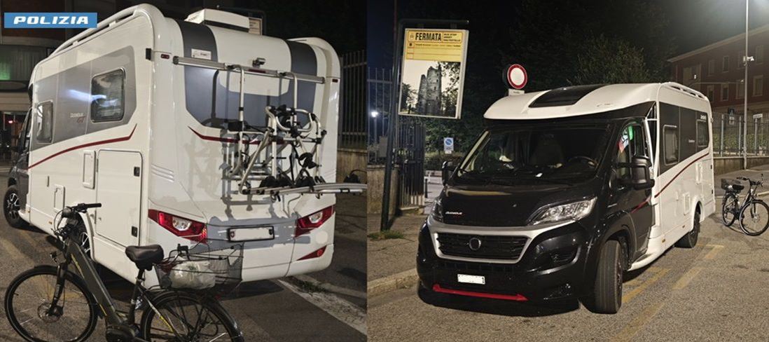 Ruba un camper del valore di 70mila franchi e lo porta a Beregazzo con Figliaro, arrestato un 57enne
