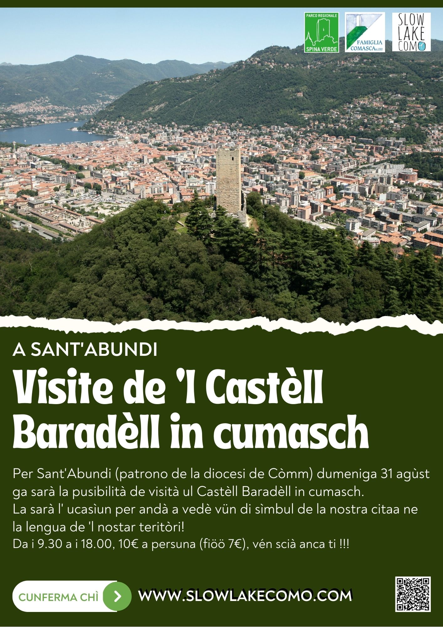 Castello Baradello, visite guidate in dialetto comasco