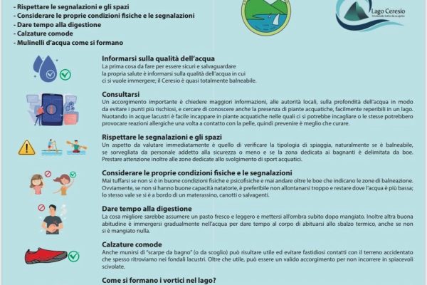 Autorità di Bacino del lago Ceresio, Piano e Ghirla: appello ai bagnanti