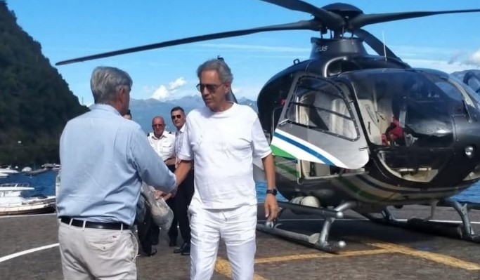 Andrea Bocelli sul Lario per un evento privato