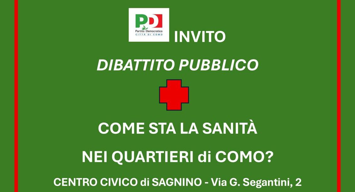 I servizi sanitari in città, un dibattito a Sagnino sabato alle 16