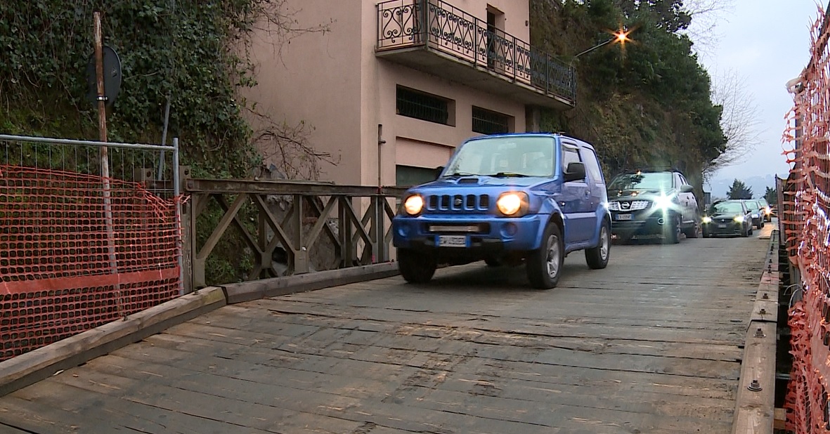 Blevio, lavori sulla Lariana: addio al ponte Bailey entro fine gennaio